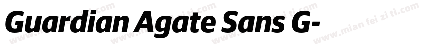 Guardian Agate Sans G字体转换